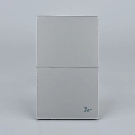 [60.15.INT.13.02] INTERRUPTOR DOBLE SERIE GRIGIO BARI