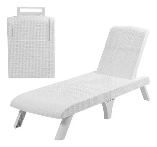 [MQ.573-BLA] CAMA ASOLEADORA CAPRI BLANCA