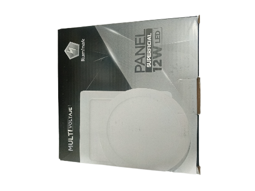 [60.11.SRD12WW] PANEL LED 12W, REDONDO SUPERFICIAL, 3500K, CALIDO ILUMINAK  