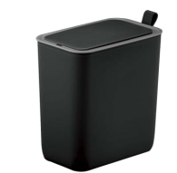 [79.24.PAP-752] PAPELERA RECTANGULAR 8LTS PLASTICA C/SENSOR. UNIQUE (NEGRA)